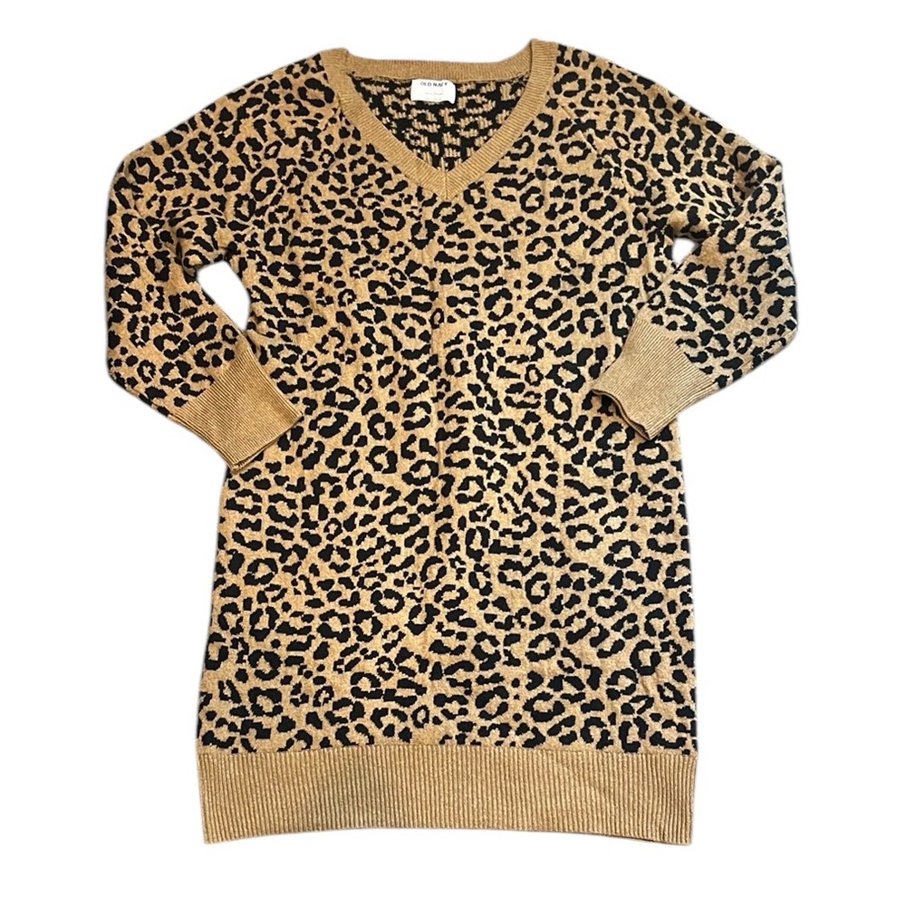 Old Navy | NWT Leopard Print V-Neck Sweater Dress